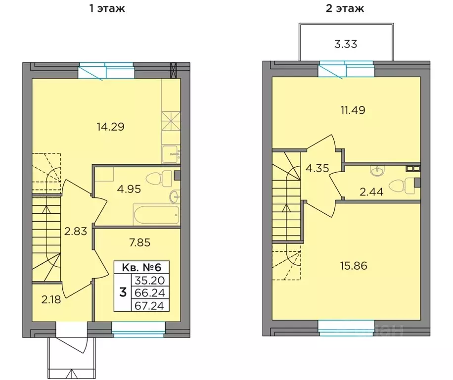 Таунхаус в Ленинградская область, Тосненский район, Федоровское ... - Фото 1