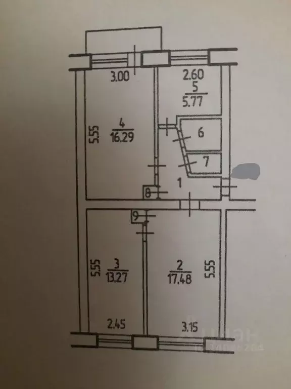 3-к кв. Белгородская область, Старый Оскол Горняк мкр, 21 (62.0 м) - Фото 2