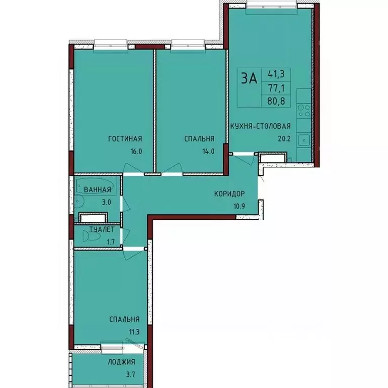 3-к кв. Тульская область, Тула городской округ, с. Осиновая Гора, ... - Фото 1