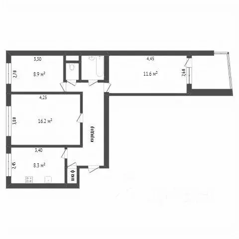 3-к кв. Белгородская область, Белгород Свято-Троицкий бул., 1 (75.0 м) - Фото 1