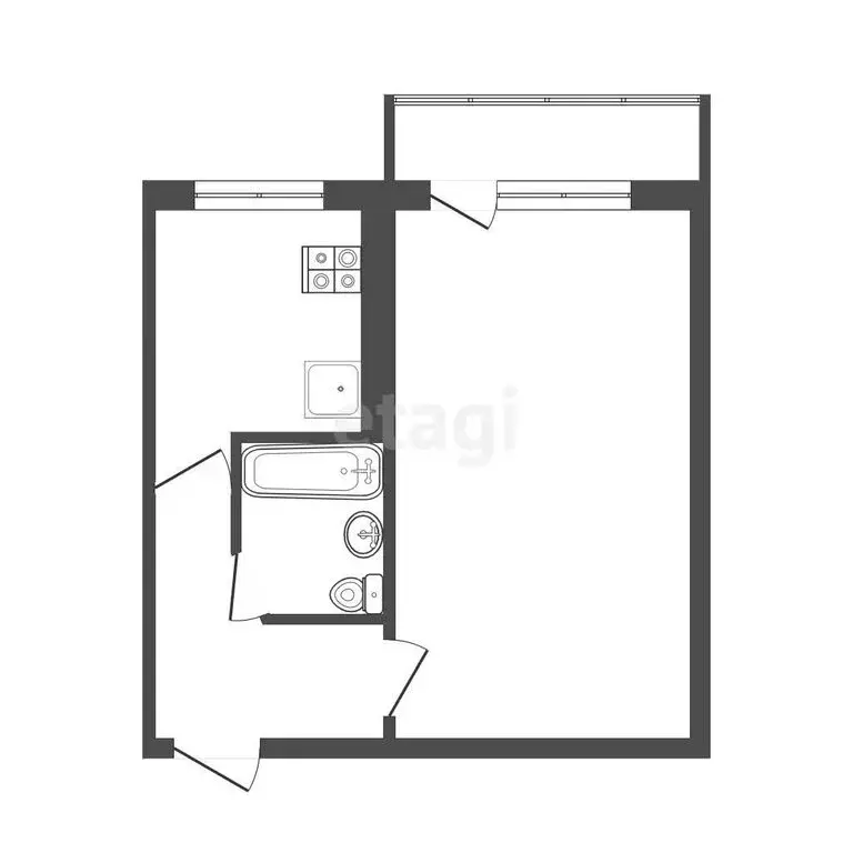 1-комнатная квартира: Петропавловск-Камчатский, проспект Победы, 4 ... - Фото 1