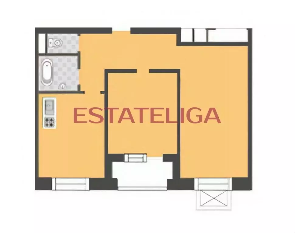 2-к кв. Москва Береговой проезд, 1Б (63.0 м) - Фото 2