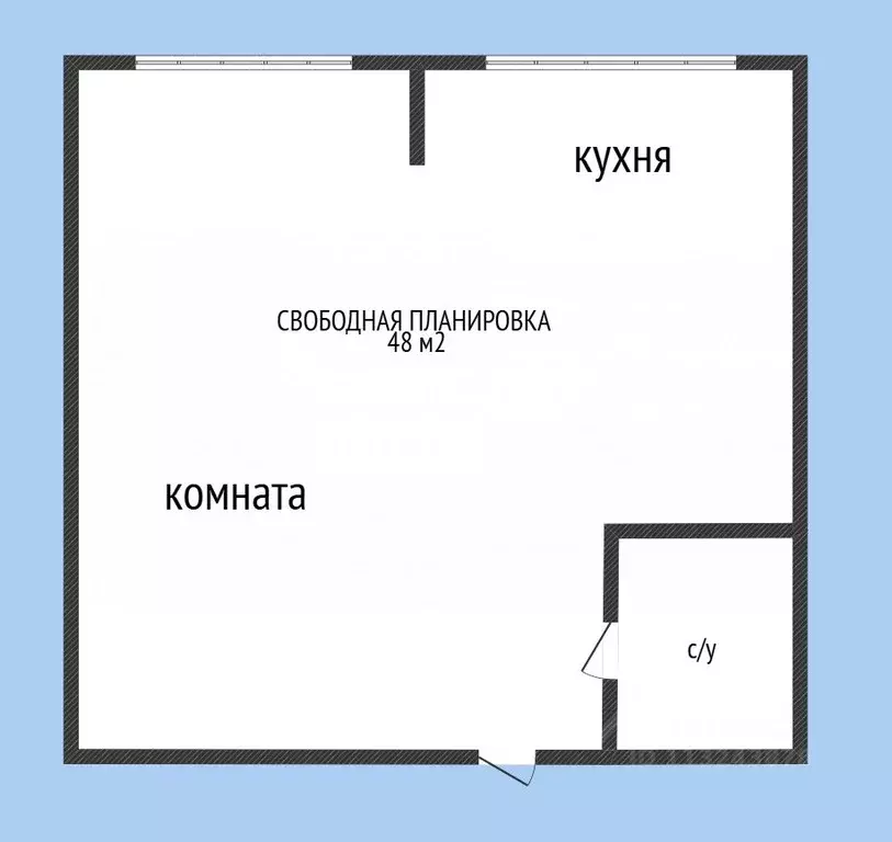 1-к кв. Дагестан, Каспийск ул. Магомедали Магомеджановa, 16/1 (48.0 м) - Фото 2