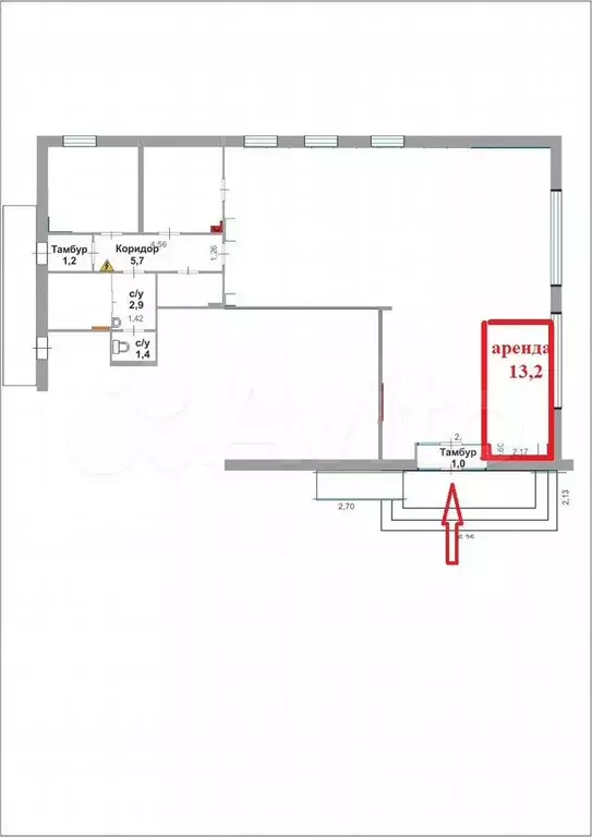 Г. Челябинск, аренда торгового места 13,2 кв.м - Фото 0