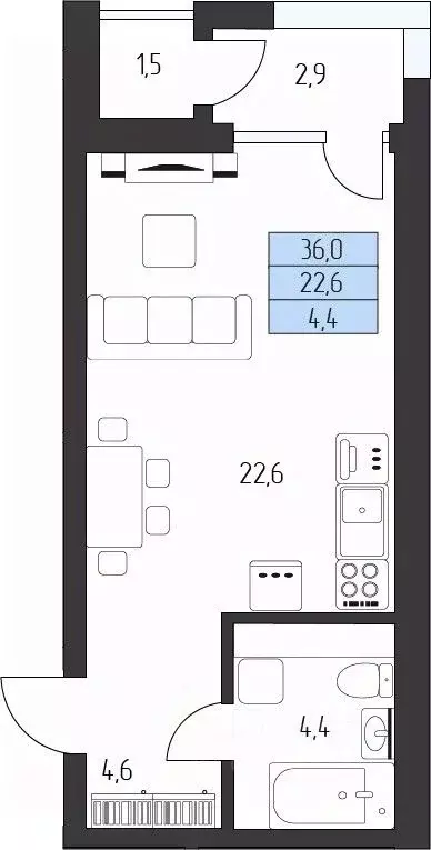 Студия Карачаево-Черкесия, Зеленчукский район, с. Архыз  (33.5 м) - Фото 0
