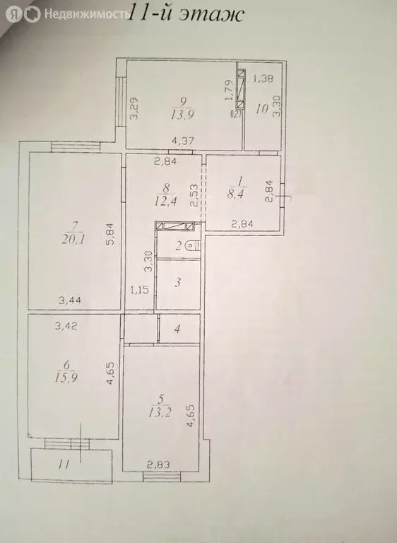 3-комнатная квартира: деревня Новое Девяткино, Озёрная улица, 8 (96.5 ... - Фото 0