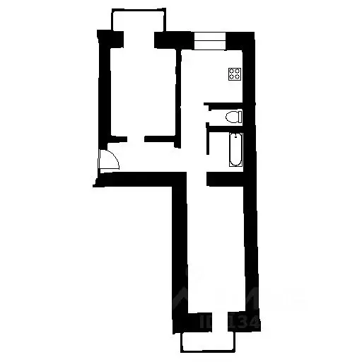 2-к кв. Москва ул. Маршала Бирюзова, 39 (47.1 м) - Фото 1