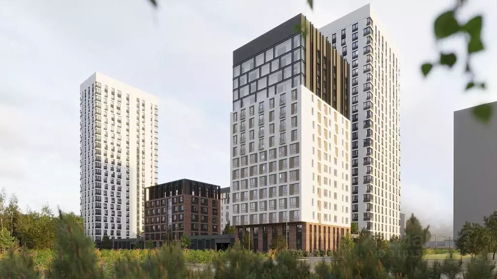 2-к кв. Свердловская область, Екатеринбург ВИЗ жилрайон, Риверсайд ... - Фото 1
