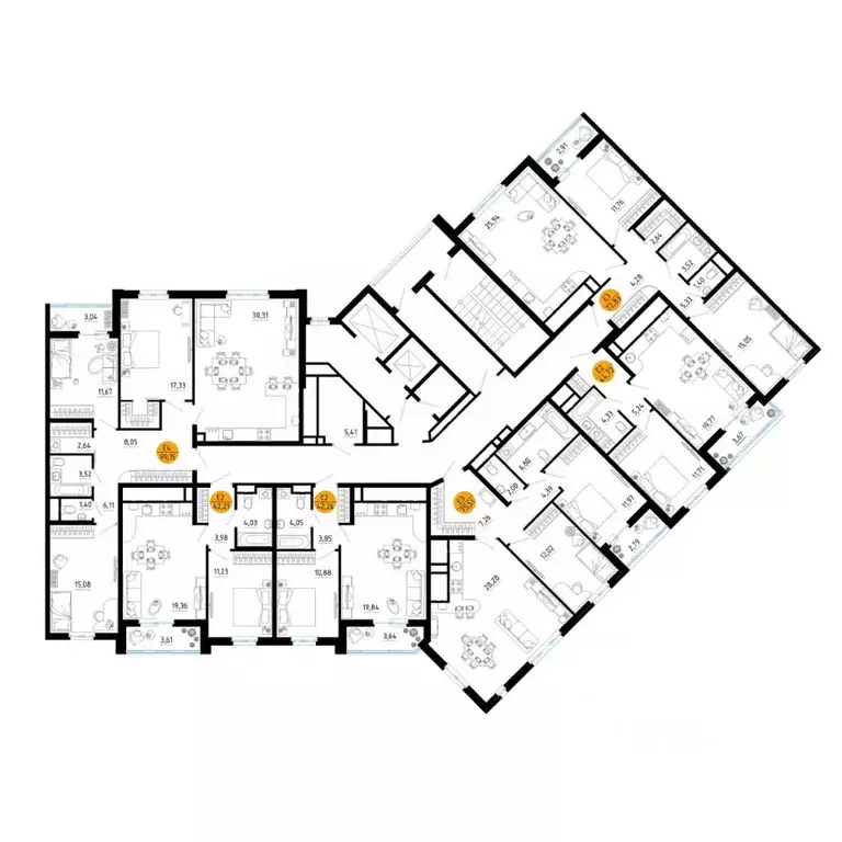 3-к кв. Рязанская область, Рязань ул. Земнухова, 2 (99.15 м) - Фото 1