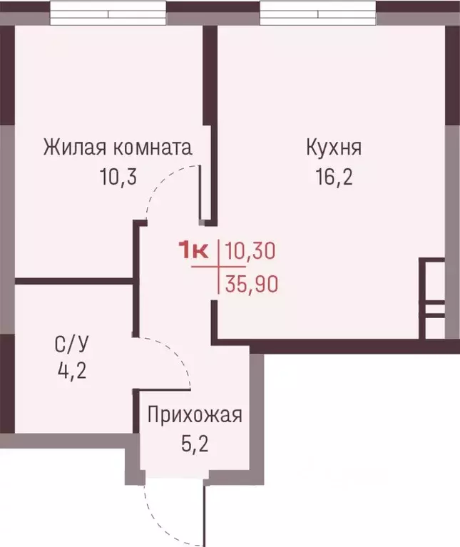 1-к кв. Свердловская область, Екатеринбург Академический мкр, 19-й ... - Фото 2