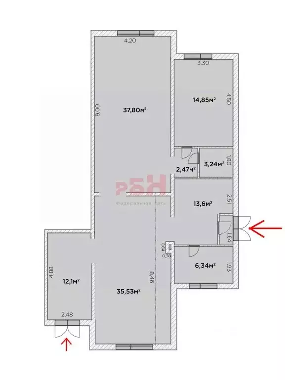 Офис в Тюменская область, Тюмень Ставропольская ул., 8А (127 м) - Фото 2