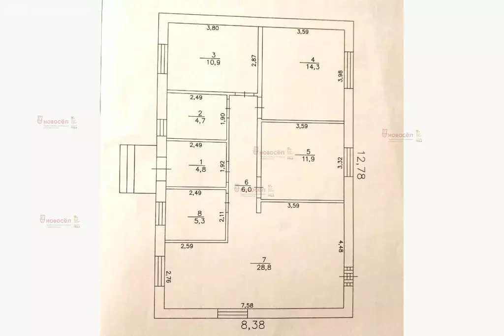 Дом в посёлок Монетный, Трудовая улица, 5 (91 м) - Фото 0