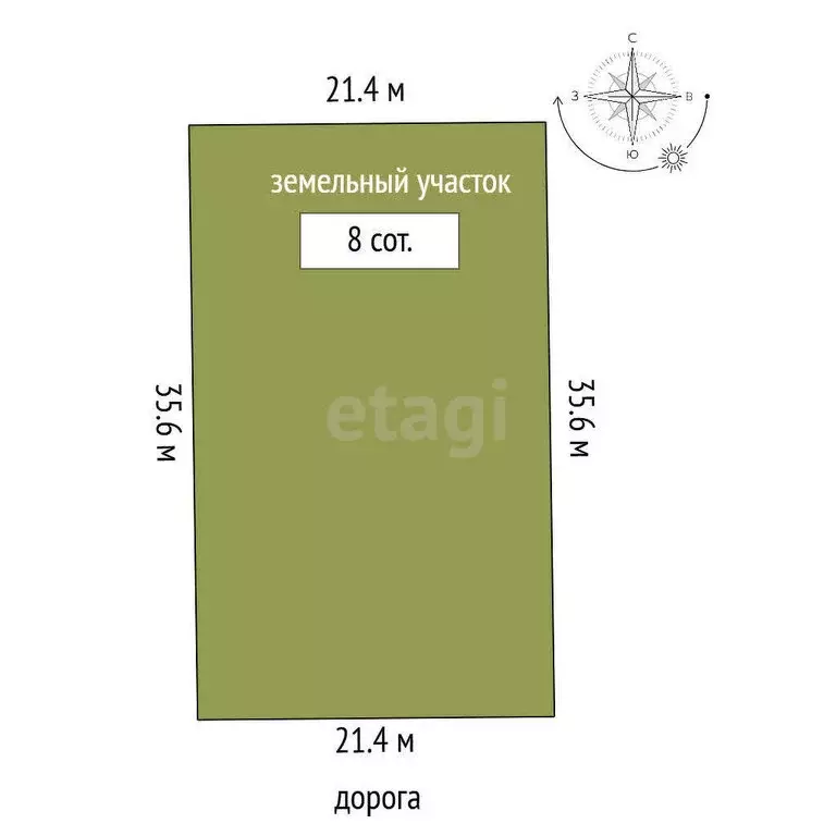 Участок в Мирное, Прохладная улица (8 м) - Фото 1