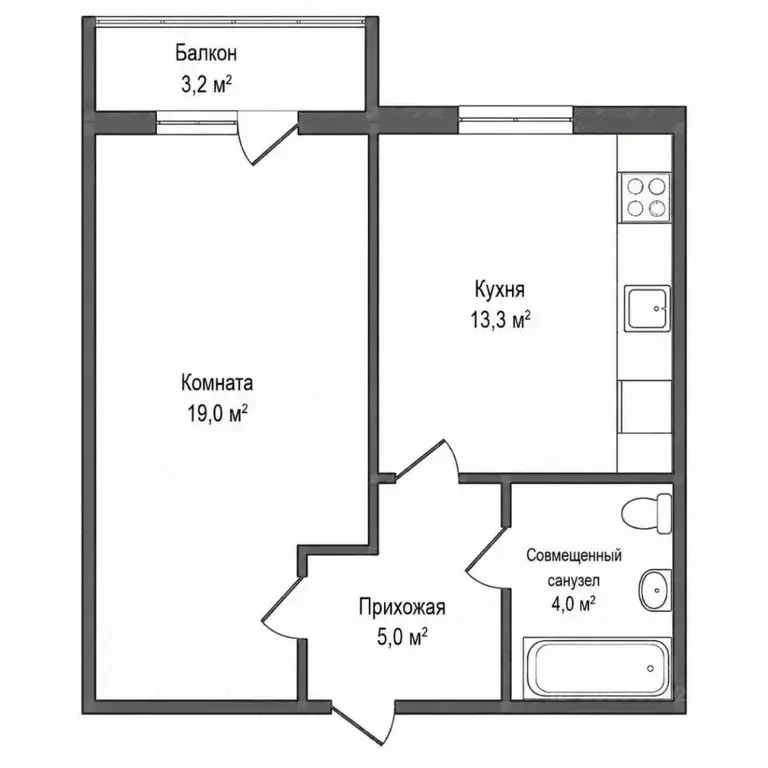 1-к кв. Санкт-Петербург просп. Королева, 73 (40.0 м) - Фото 2