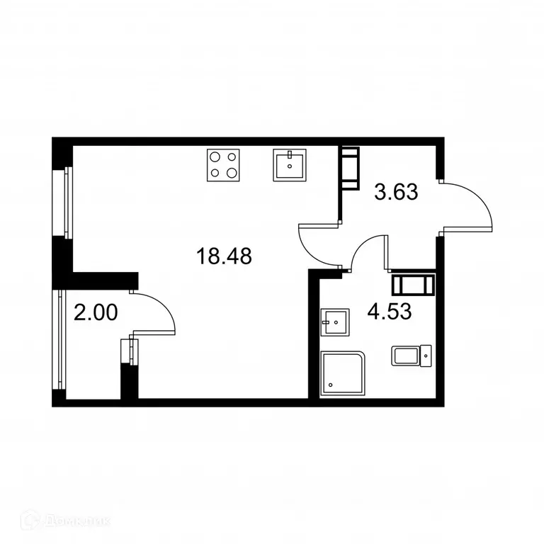 Продаётся 1-к квартира, 27.6 м - Фото 0