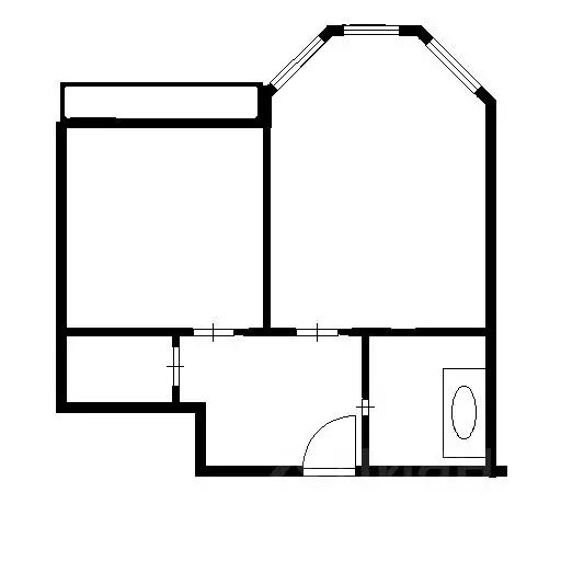 1-к кв. Новосибирская область, Новосибирск Народная ул., 52 (45.0 м) - Фото 2