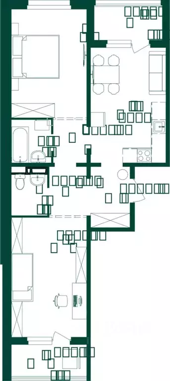 2-к кв. Алтай, Майминский район, с. Майма Алтайская ул., 2к2 (64.1 м) - Фото 1