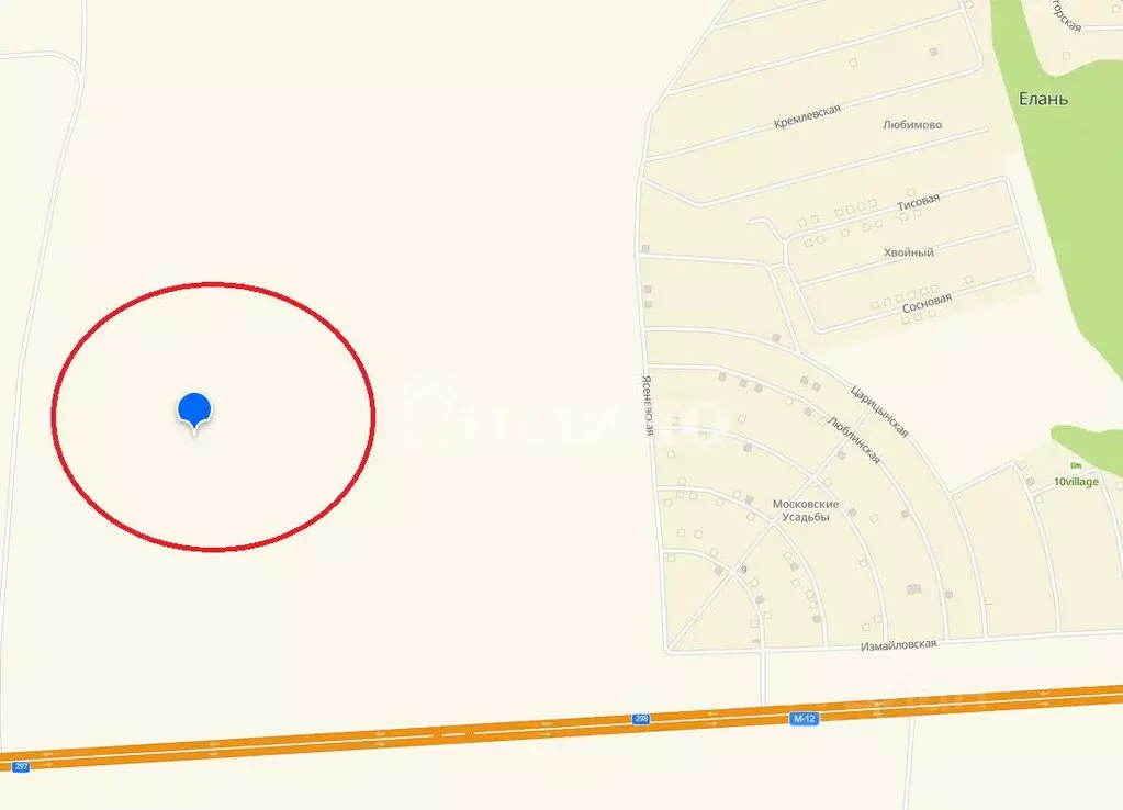 Участок в Тюменская область, Тюменский муниципальный округ, д. Елань ... - Фото 1