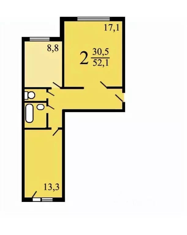 2-к кв. Москва Елецкая ул., 8К2 (52.1 м) - Фото 2