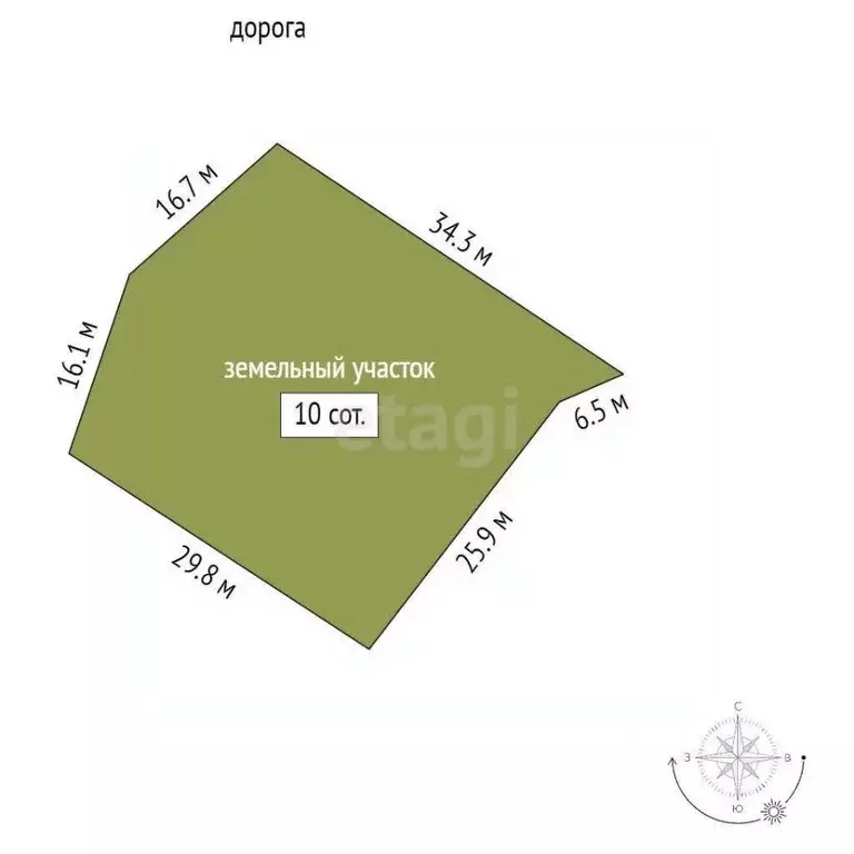 Участок в Крым, Ленинский район, Семисотское с/пос, с. Каменское ул. ... - Фото 2