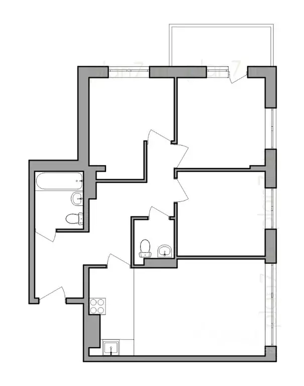 4-к кв. Иркутская область, Иркутск Ново-Ленино мкр, Территория 1-й ... - Фото 1