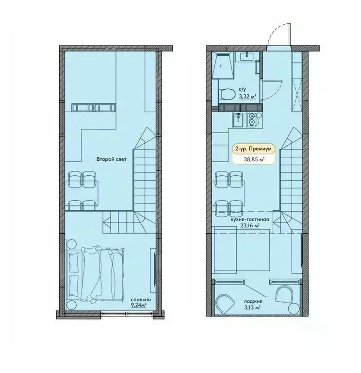 Студия Крым, Евпатория ул. Симферопольская, 1Ж (38.98 м) - Фото 0
