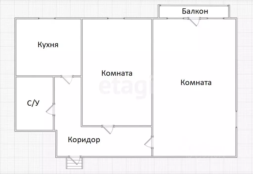 2-к кв. Приморский край, Владивосток Днепровская ул., 5 (43.0 м) - Фото 1