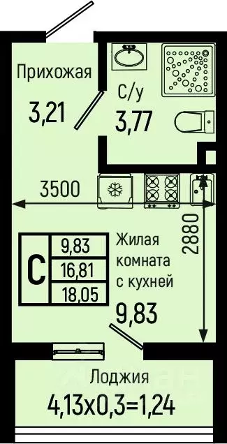 Студия Краснодарский край, Туапсинский муниципальный округ, с. Небуг ... - Фото 0