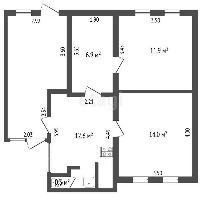 Дом в Прохладный, Красноармейская улица (110 м) - Фото 1
