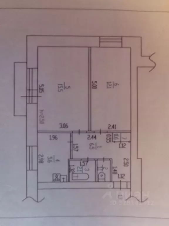 2-к кв. Алтайский край, Барнаул просп. Ленина, 102 (43.0 м) - Фото 1