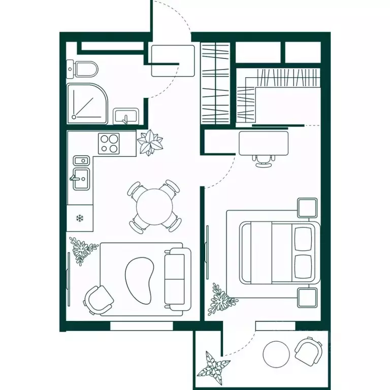 1-к кв. Дагестан, Дербент Новая История жилой комплекс (41.7 м) - Фото 1