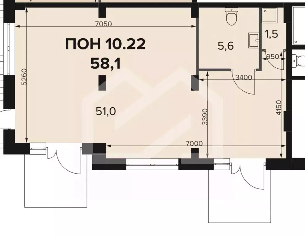 Торговая площадь в Москва Ленинградское ш., 228к5 (58 м) - Фото 2