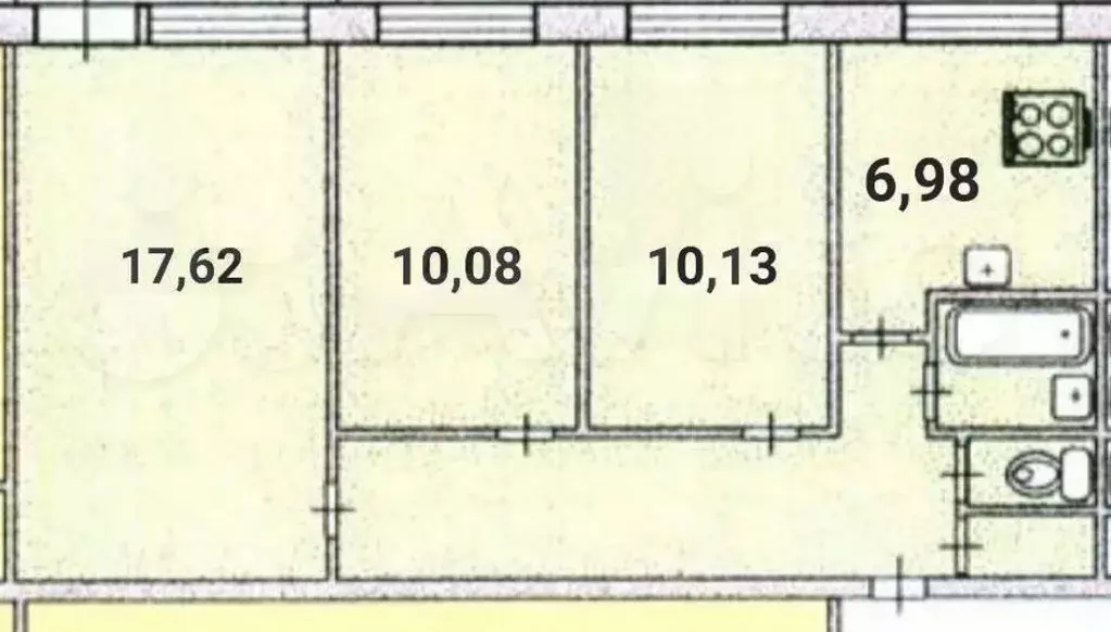 3-к кв. Санкт-Петербург Горелово тер., ул. Коммунаров, 114 (58.0 м) - Фото 0