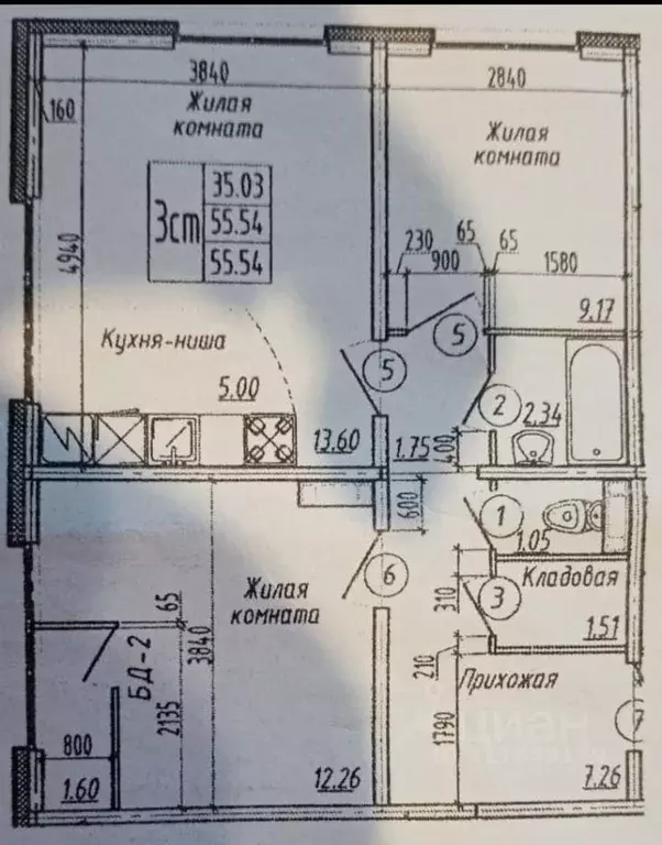 3-к кв. Новосибирская область, Новосибирск ул. В. Высоцкого, 141/11 ... - Фото 0