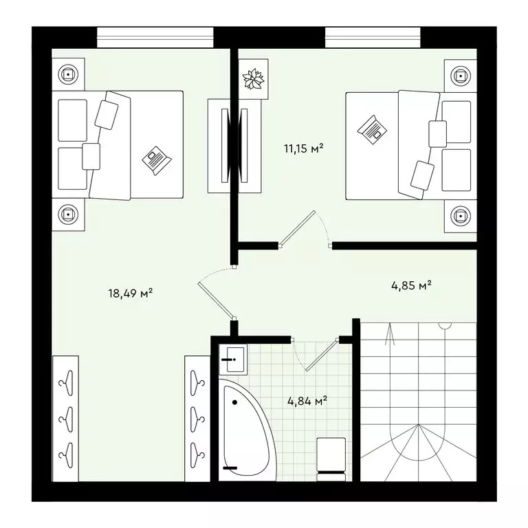 2-комнатная квартира: Тюмень, улица Алексея Рогожина, 29 (83.17 м) - Фото 1