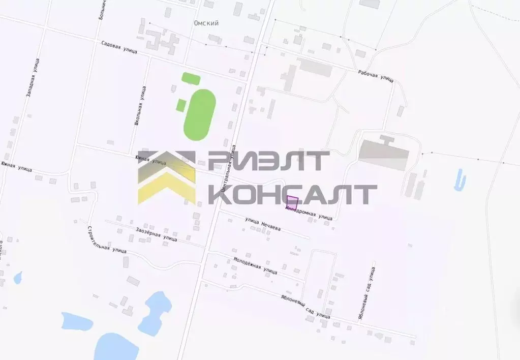 Участок в Омская область, Омский район, пос. Омский ул. Ипподромная ... - Фото 1