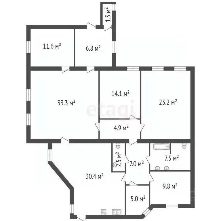 5-к кв. Санкт-Петербург Большая Морская ул., 31 (157.9 м) - Фото 1