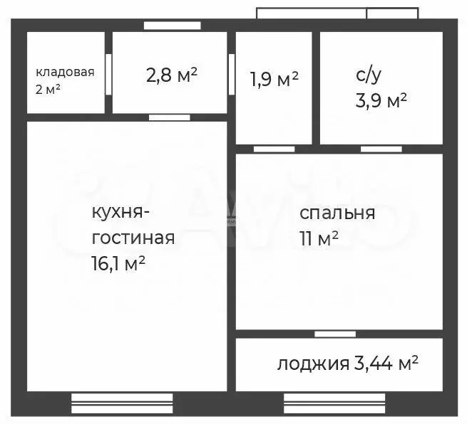 1-к. квартира, 41 м, 13/18 эт. - Фото 0