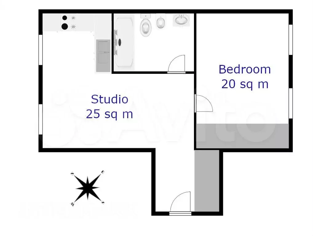 2-к. квартира, 56 м, 5/6 эт. - Фото 0