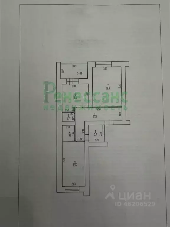 2-к кв. Брянская область, Брянск Московский просп., 10/11 (67.1 м) - Фото 1
