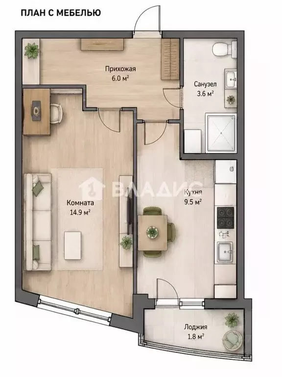 1-к кв. Башкортостан, Уфа ул. Минигали Губайдуллина, 12 (34.0 м) - Фото 1