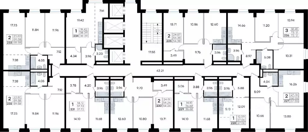 2-к кв. Приморский край, Владивосток ул. Тухачевского, 80 (54.38 м) - Фото 2