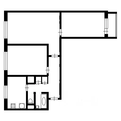 3-к кв. Крым, Бахчисарай ул. Фрунзе, 52 (63.5 м) - Фото 1