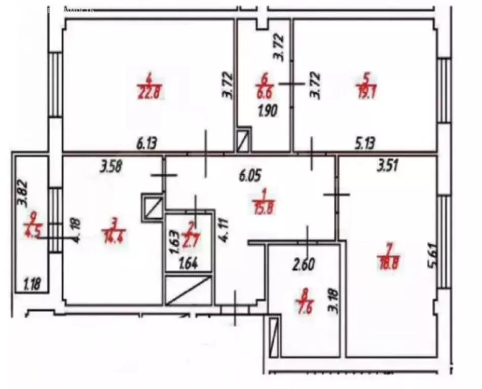 3-комнатная квартира: Смоленск, улица Дохтурова, 7 (125 м) - Фото 1