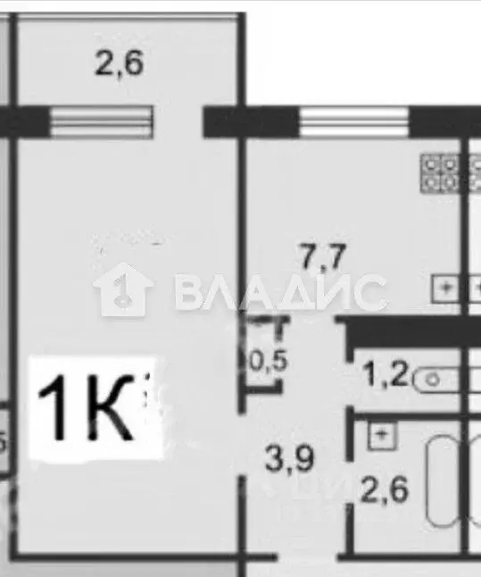 1-к кв. Нижегородская область, Нижний Новгород Народная ул., 34 (32.8 ... - Фото 2