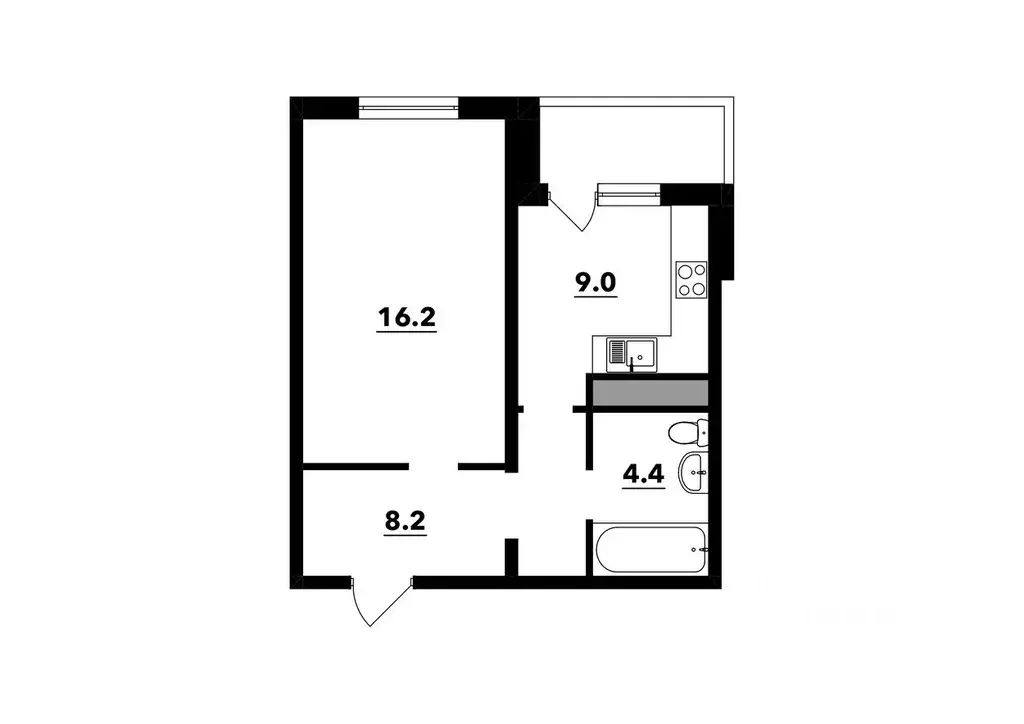 1-к кв. Москва ул. Дмитрия Ульянова, 23к1 (37.0 м) - Фото 1