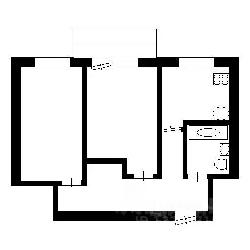 2-к кв. Омская область, Омск ул. Панфилова, 8 (43.0 м) - Фото 2