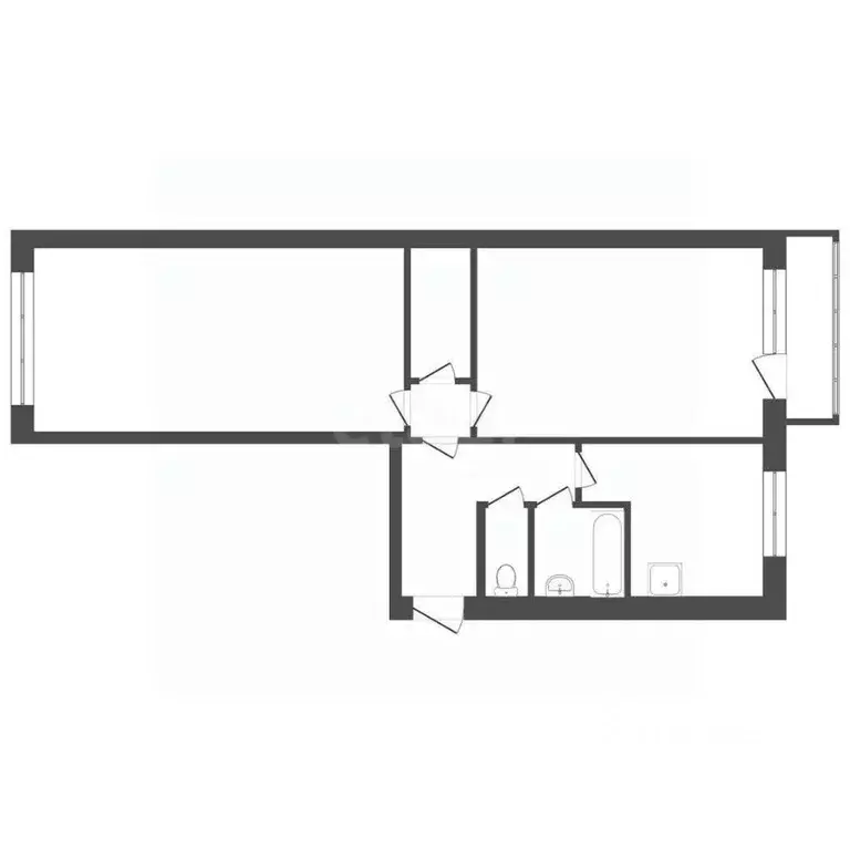 2-к кв. Алтайский край, Бийск ул. Ильи Мухачева, 250/1 (44.1 м) - Фото 1