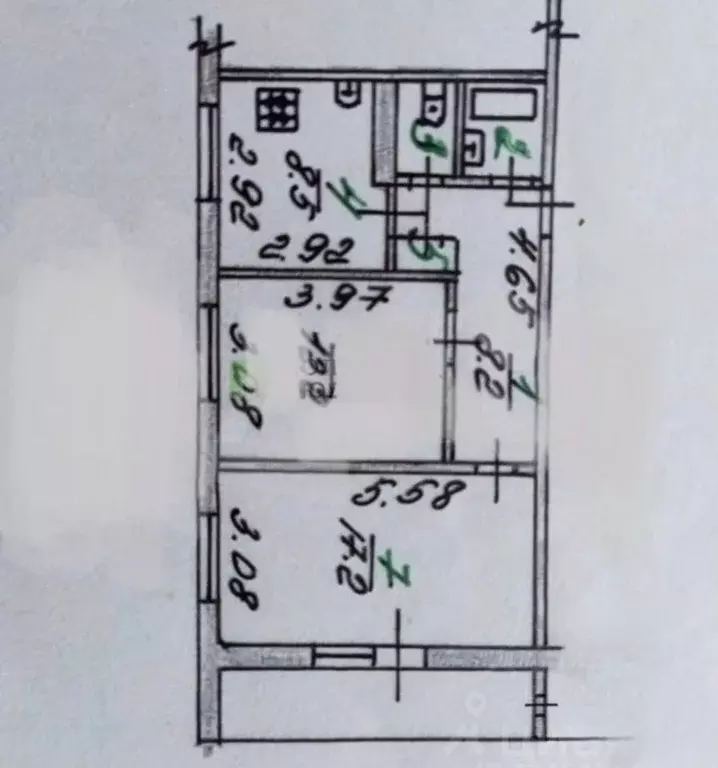 2-к кв. Орловская область, Орел ул. Гагарина, 51 (50.8 м) - Фото 2