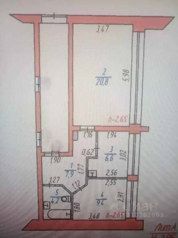 2-к кв. Иркутская область, Братск Троицкая ул., 25 (49.0 м) - Фото 0